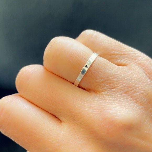 Sterling Silver Stacking Heart Ring - Picture 12 of 12